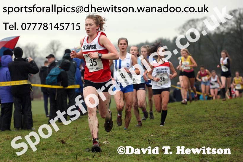 Womens under-17a  Northern Cross Country, Knowsley Safari Park. Photo: David T. Hewitson/Sports for All Pics